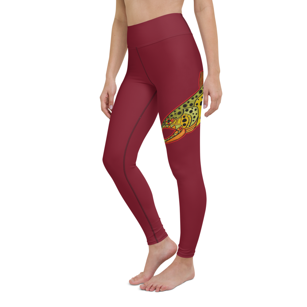 Cacao Brown Trout Yoga Leggings